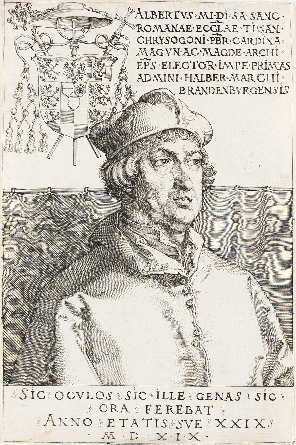 ALBRECHT DÜRER Cardinal Albrecht of Brandenburg.